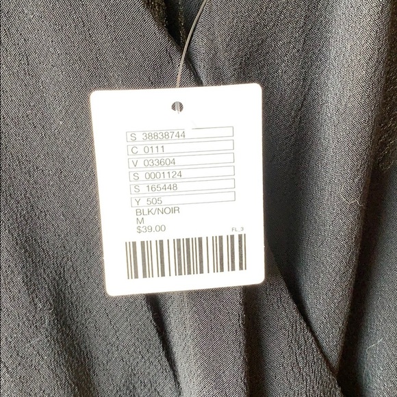 Strappy Black Faux Wrap Top from UO NWT in Medium - Picture 3 of 3